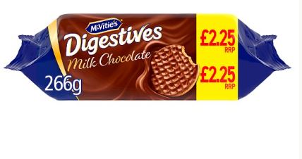 McVitie's Milk Chocolate Digestive Biscuits 15 x 266g Pack - Image 2