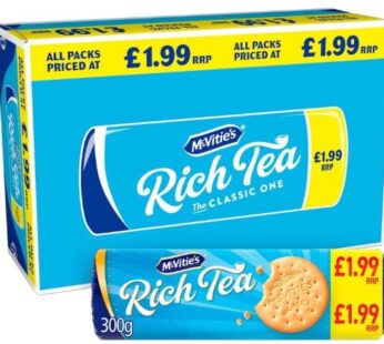 McVitie’s Rich Tea Classic Biscuits 12 x 300g Bulk Pack