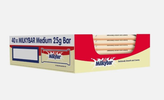 Milkybar White Chocolate Bar 40 x 25g Bulk Pack - Image 3