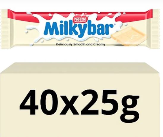 Milkybar White Chocolate Bar 40 x 25g Bulk Pack - Image 5