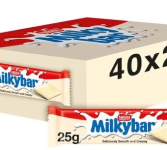 Milkybar White Chocolate Bar 40 x 25g Bulk Pack