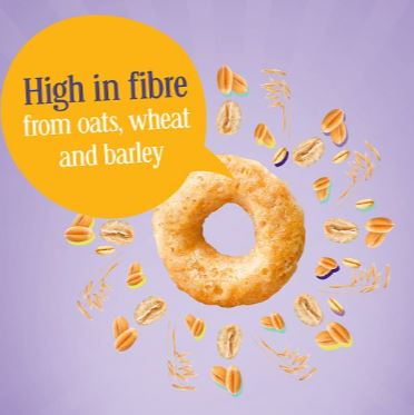 Nestlé Cheerios Multigrain Hoop Breakfast Cereal 6 x 390g Bulk Pack - Image 6