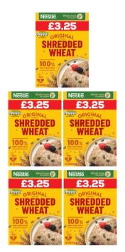 Nestlé Shredded Wheat Original Breakfast Cereal Biscuits16 x 360g Bulk Pack