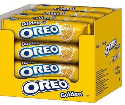 OREO Golden Sandwich Biscuits 16 x 154g Bulk Pack - Image 4