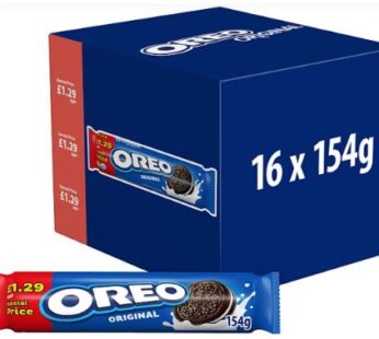 OREO Original Vanilla Sandwich Biscuits 16 x 154g Bulk Pack