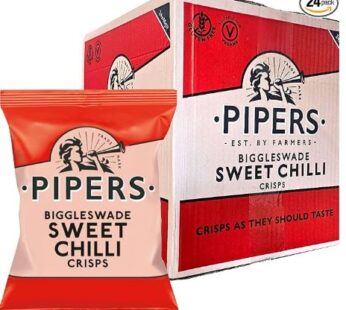 Pipers Biggleswade Sweet Chilli Crisps Grab Bag 24 x 40g Pack
