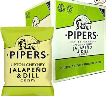 Pipers Upton Cheyney Jalapeño & Dill Crisps 24 x 40g Pack