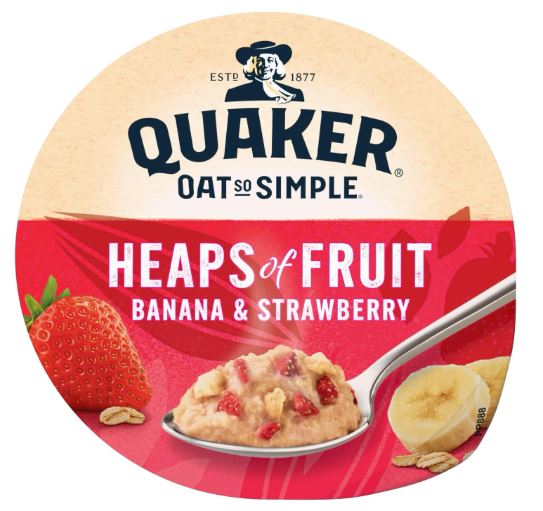 Quaker Oat Banana & Strawberry 8 x 58g Bulk Pack - Image 5