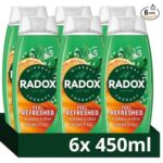 Radox Feel Refreshed Eucalyptus & Citrus Scent Shower Gel 6 x 225 ml Bulk Pack