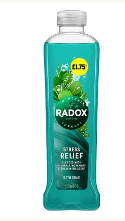 Radox Stress Relief Mineral Therapy Bath Soak 6 x 500 ml Bulk Pack - Image 2