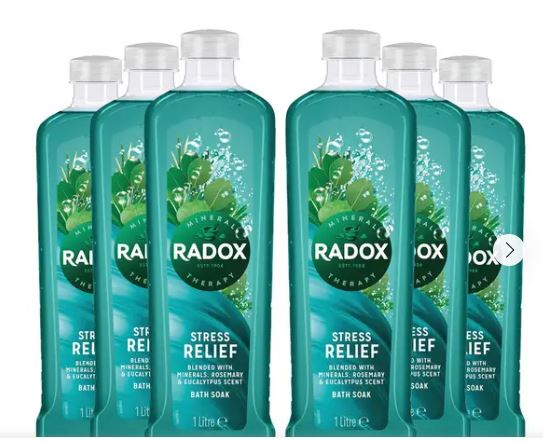 Radox Stress Relief Mineral Therapy Bath Soak 6 x 500 ml Bulk Pack