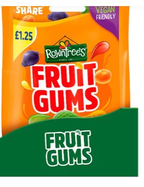 Rowntree's Fruit Gums Sweets Sharing Bag 10 x 120g Bulk Pack - Image 4