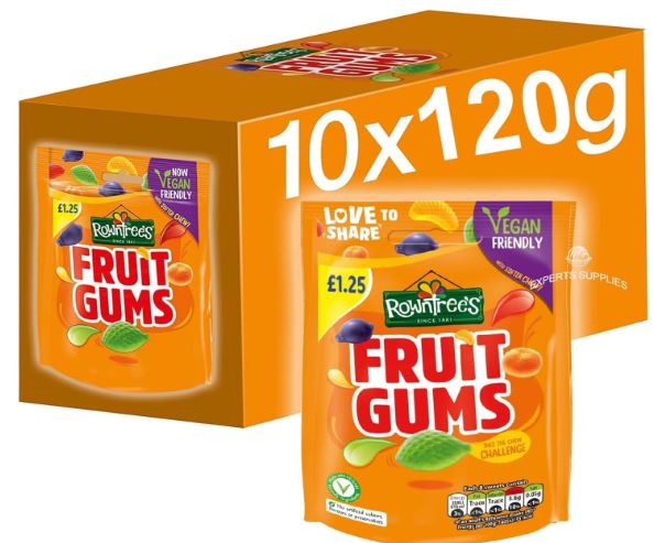 Rowntree's Fruit Gums Bulk Pack 10 x 120g