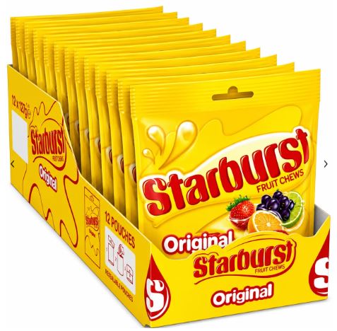 Starburst Vegan Chewy Sweets Bulk Pack 12 x 127g