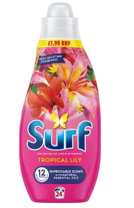 Surf Tropical Lily Laundry Washing Liquid 4 x 24 washes