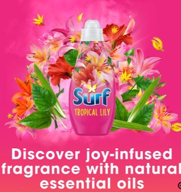 Surf Tropical Lily Laundry Washing (4 x 24 washes) Bulk Pack - Image 2