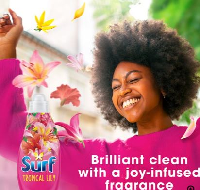 Surf Tropical Lily Laundry Washing (4 x 24 washes) Bulk Pack - Image 3