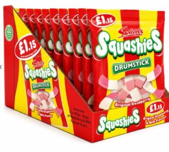Swizzels Squashies Original Raspberry & Milk 12 x 120g