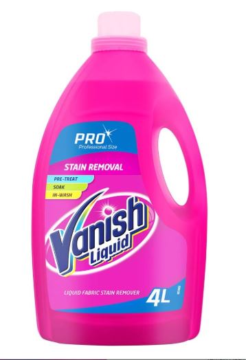 Vanish Professional Liquid Fabric Stain Remover bulk pack bottle