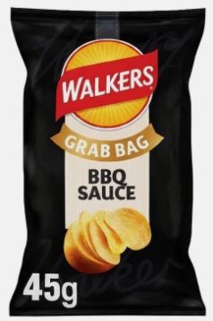 Walkers BBQ Sauce Grab Bag Crisps 32 x 45g Bulk Pack - Image 2