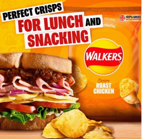 Walkers Roast Chicken Grab Bag Crisps 32 x 45g Bulk Pack - Image 4
