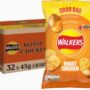 Walkers Roast Chicken Grab Bag Crisps 32 x 45g Bulk Pack