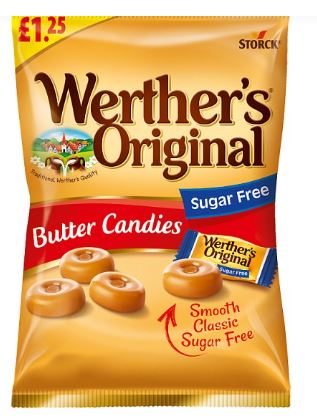 Werthers Sugar Free Butter Candies 12 x 65g